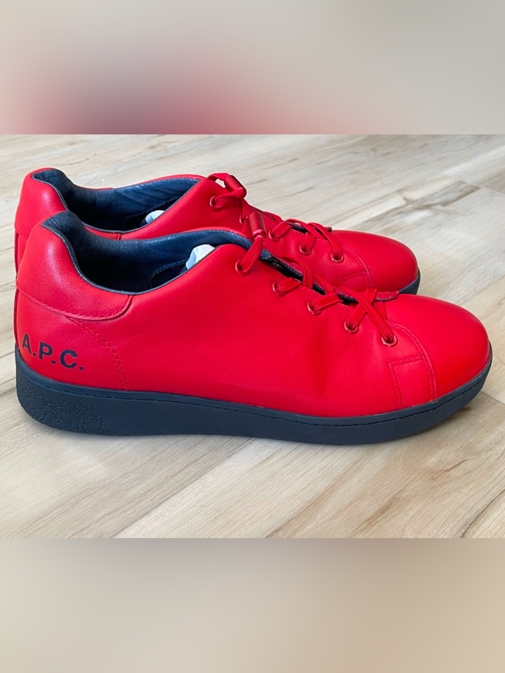 A.P.C x Kid Cudi collection tennis minimal sneakers